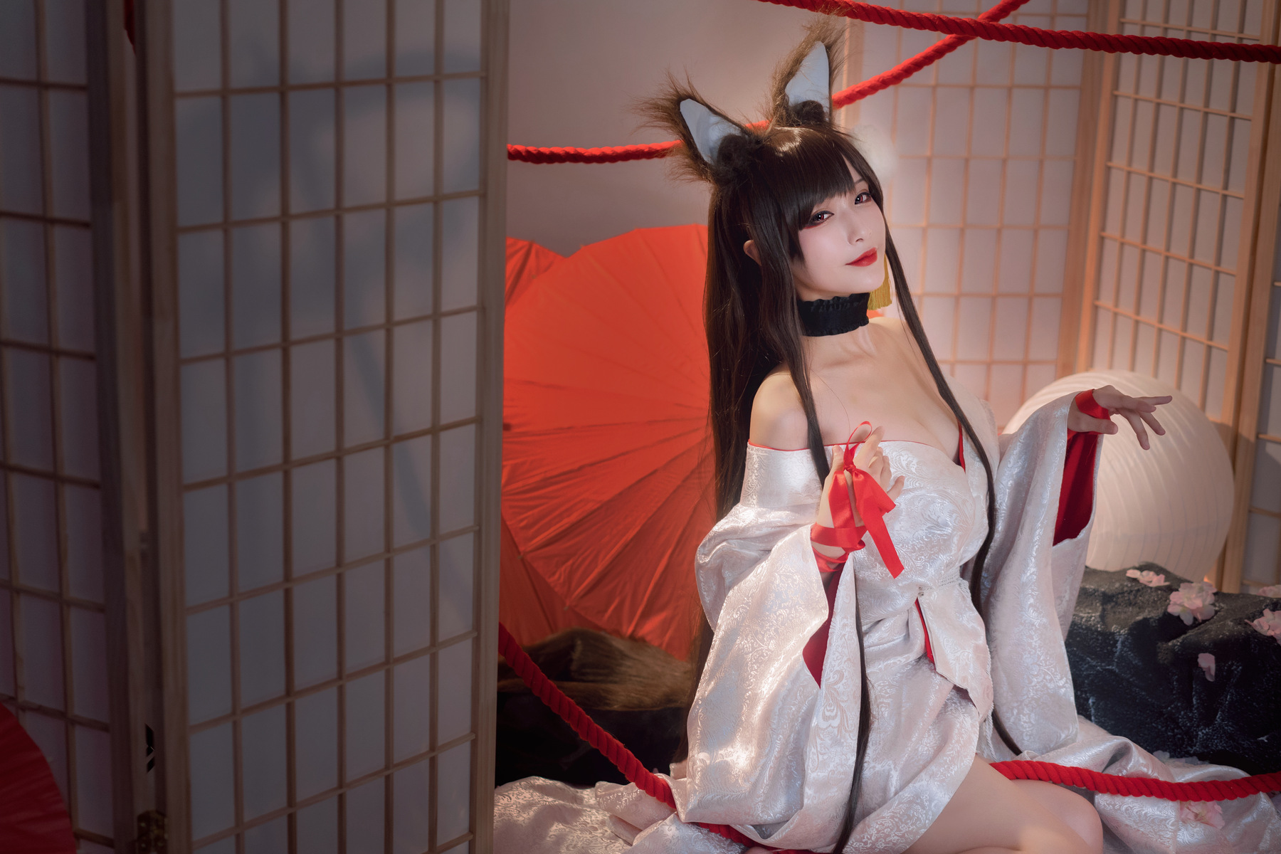 图库-Cosplay [铁板烧鬼舞w] 赤城 Akagi – Azur Lane